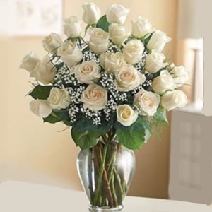 Florham Park Florist | 24 White Roses