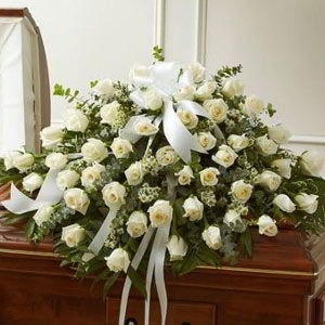 Florham Park Florist | White Rose Casket