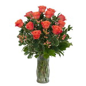 Florham Park Florist | 12 Orange Roses