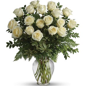 Florham Park Florist | 18 White Roses