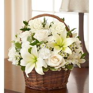 Florham Park Florist | Basket of Whites