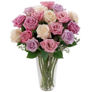 Florham Park Florist | 18 Pastel Roses