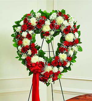 Florham Park Florist | Red & White Heart